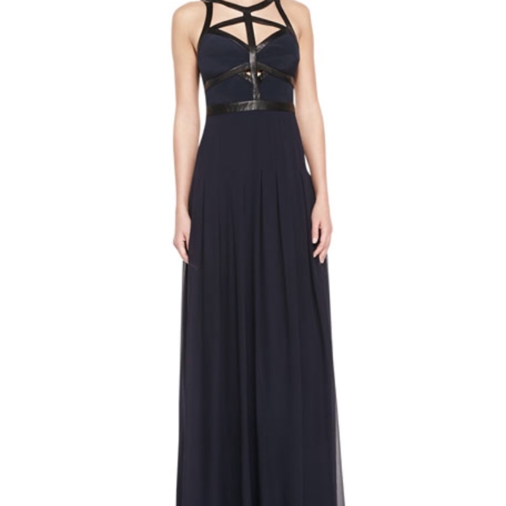 Rebecca Taylor Leather Cages Gown